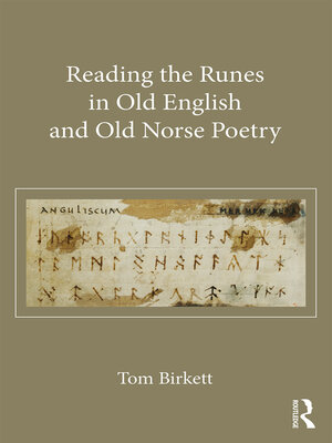 cover image of Reading the Runes in Old English and Old Norse Poetry